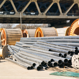 fornitura di materiale in cantiere