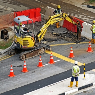 Segnaletica di un cantiere stradale